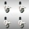 Service Caster 3 Inch 316SS Gray Poly Swivel 1-7/8 Inch Expanding Stem Caster Set Lock Brake SCC-SS316TTLEX20S314-PPUB-178-4 - alternate 1
